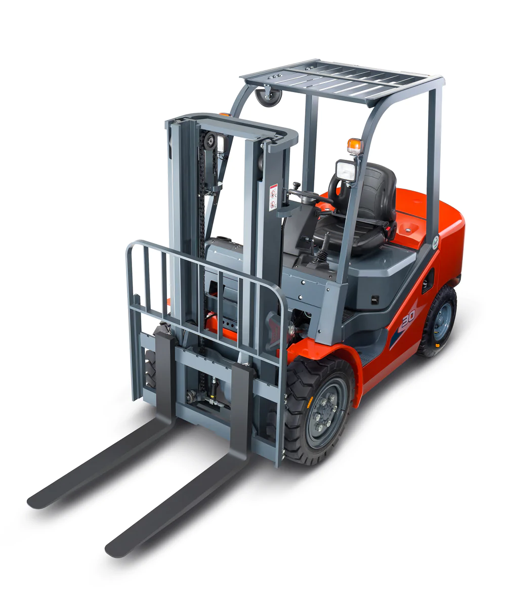 Industrial forklift for warehouse material handling