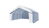 Gold Mountain Single Truss Round Storage Shelter W20'xL20'xH12' - 420g PVC 5ft Arch space - GetSup Inc