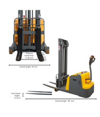 2200lbs Counterbalanced Electric Stacker