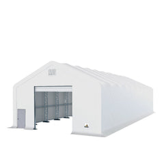 Gold Mountain Double Truss Peak Storage Shelter-W40'xL80'xH23' 8ft Arch spacing- 610g PVC