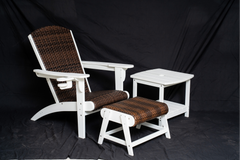 HDPE Rattan Adirondack Chair