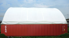 Double Truss Shipping Container Canopy Shelter 40'x40'x15' - Model M