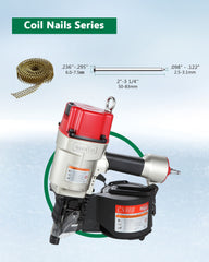 Meite CN80B 15º 2" to 3-1/4" Industrial Coil Nailer