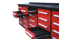 Steelman 10' Garage Cabinet Workbench (25 Drawers)