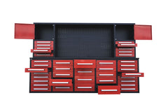Steelman 10' Garage Cabinet Workbench (40 Drawers & 2 Cabinets)