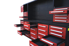 Steelman 10' Garage Cabinet Workbench (40 Drawers & 2 Cabinets)