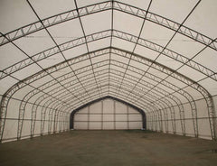 Gold Mountain Double Truss Peak Storage Shelter-W40'xL80'xH23'