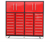 Steelman 7' Garage Cabinet (32 Drawers & 2 Cabinets)