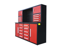 Steelman 7' Garage Cabinet Workbench (18 Drawers & 4 Cabinets)