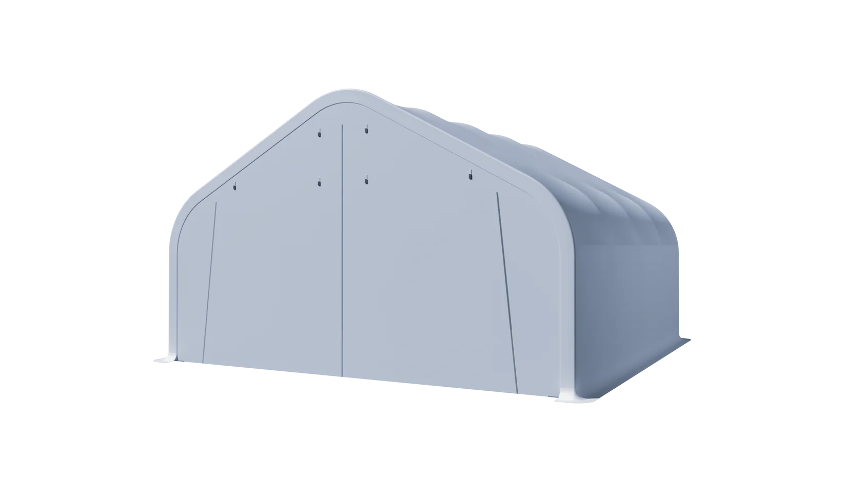 Gold Mountain Single Truss Round Storage Shelter W20'xL20'xH12' - 420g PVC 5ft Arch space