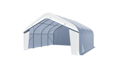 Gold Mountain Single Truss Round Storage Shelter W20'xL20'xH12' - 420g PVC 5ft Arch space - GetSup Inc