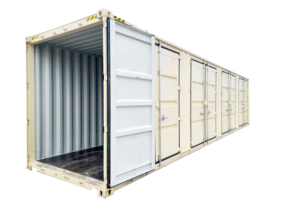 40ft High Cube Container with 4 Side Doors