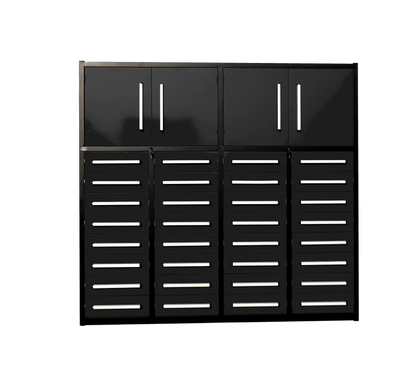 Steelman 7' Garage Cabinet (32 Drawers & 2 Cabinets)