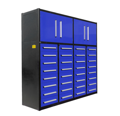 Steelman 7' Garage Cabinet (32 Drawers & 2 Cabinets)