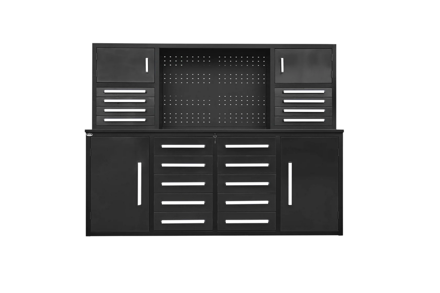 Steelman 7' Garage Cabinet Workbench (18 Drawers & 4 Cabinets)