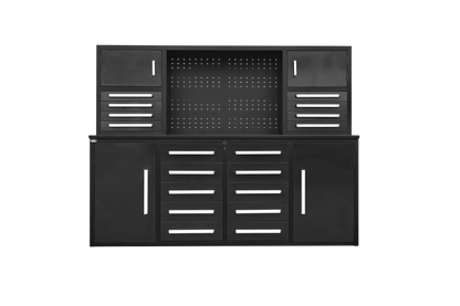 Steelman 7' Garage Cabinet Workbench (18 Drawers & 4 Cabinets)