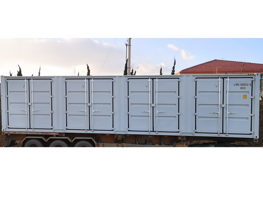 40ft High Cube Container with 4 Side Doors