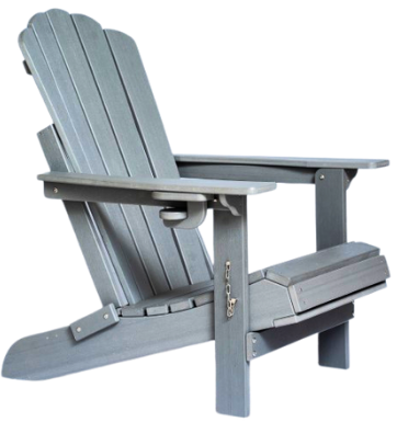 Adirondack Chair with Ottoman