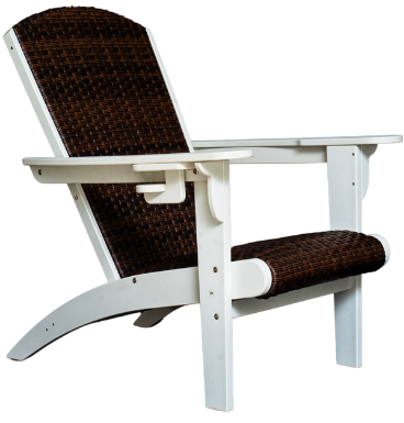 HDPE Rattan Adirondack Chair