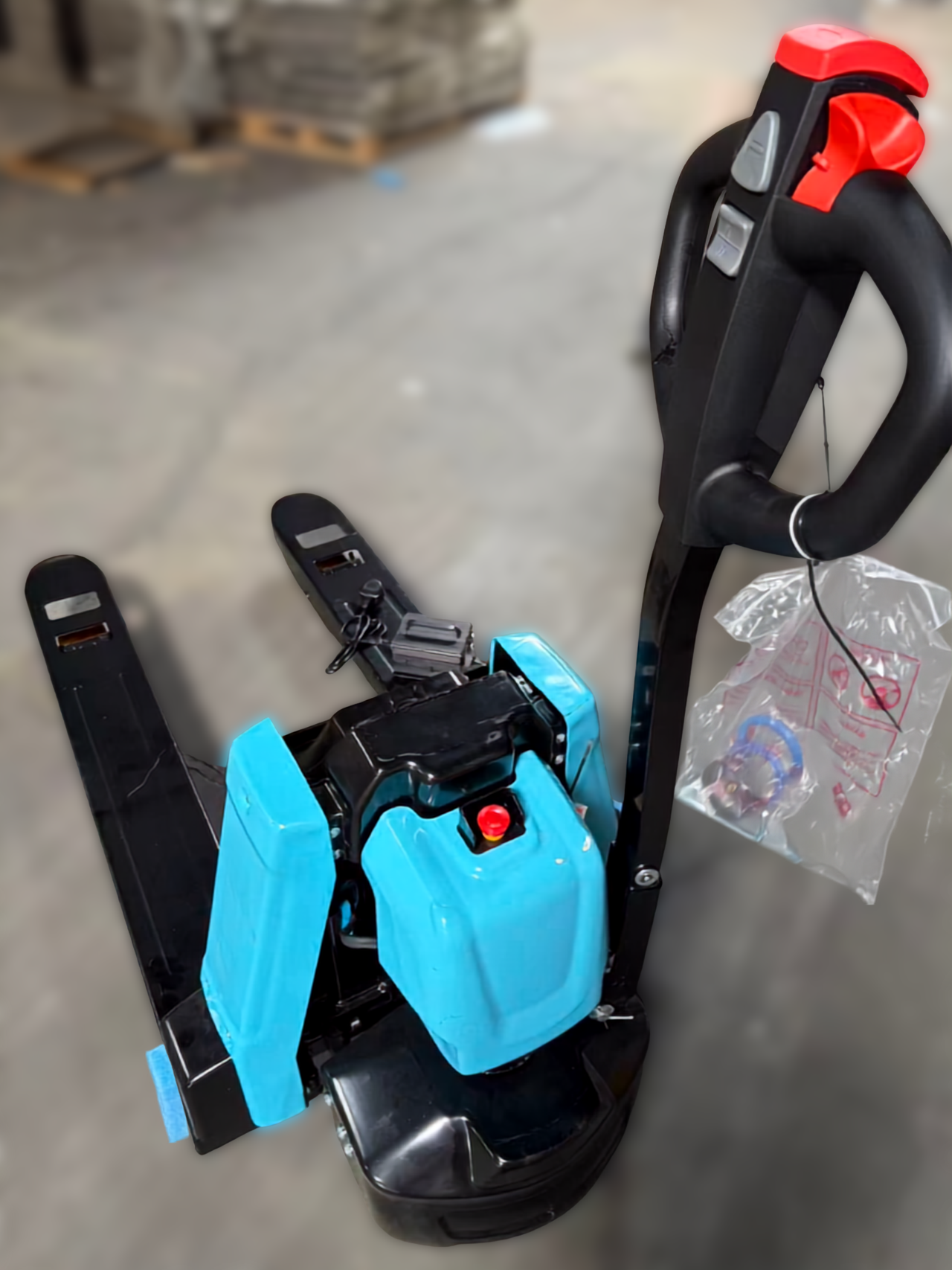 SANY SCB20W 4400 lb lithium electric pallet truck – application detail