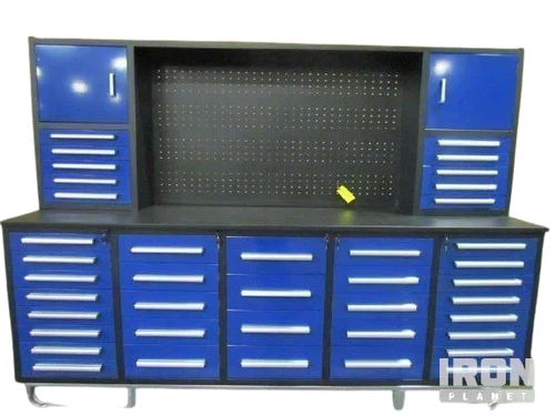 Steelman 10' Garage Cabinet Workbench (40 Drawers & 2 Cabinets)
