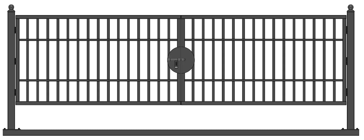 Greatbear 20' Farm Metal Driveway Gate TM18