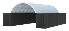 Gold Mountain Single Truss Shipping Container Canopy Shelter 20'x40'x6.5' 1.2m Arch space 300g PE
