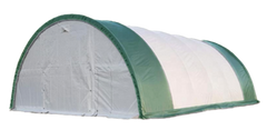 Gold Mountain Single Truss Round Storage Shelter W20'xL30'xH12' - 300g PE 5ft Arch space