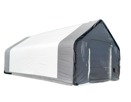 Gold Mountain Double Truss Peak Storage Shelter W20'xL40'xH16'