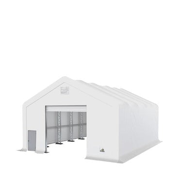 Gold Mountain Double Truss Peak Storage Shelter W30'xL60'xH20'