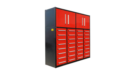 Steelman 7' Garage Cabinet (32 Drawers & 2 Cabinets)